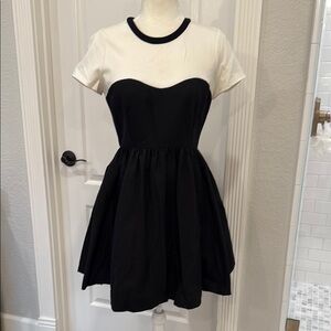Black and White Women's Dress